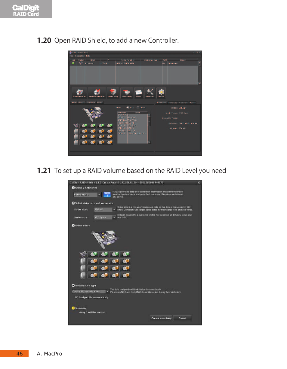 CalDigit RAID Card User Manual | Page 46 / 59