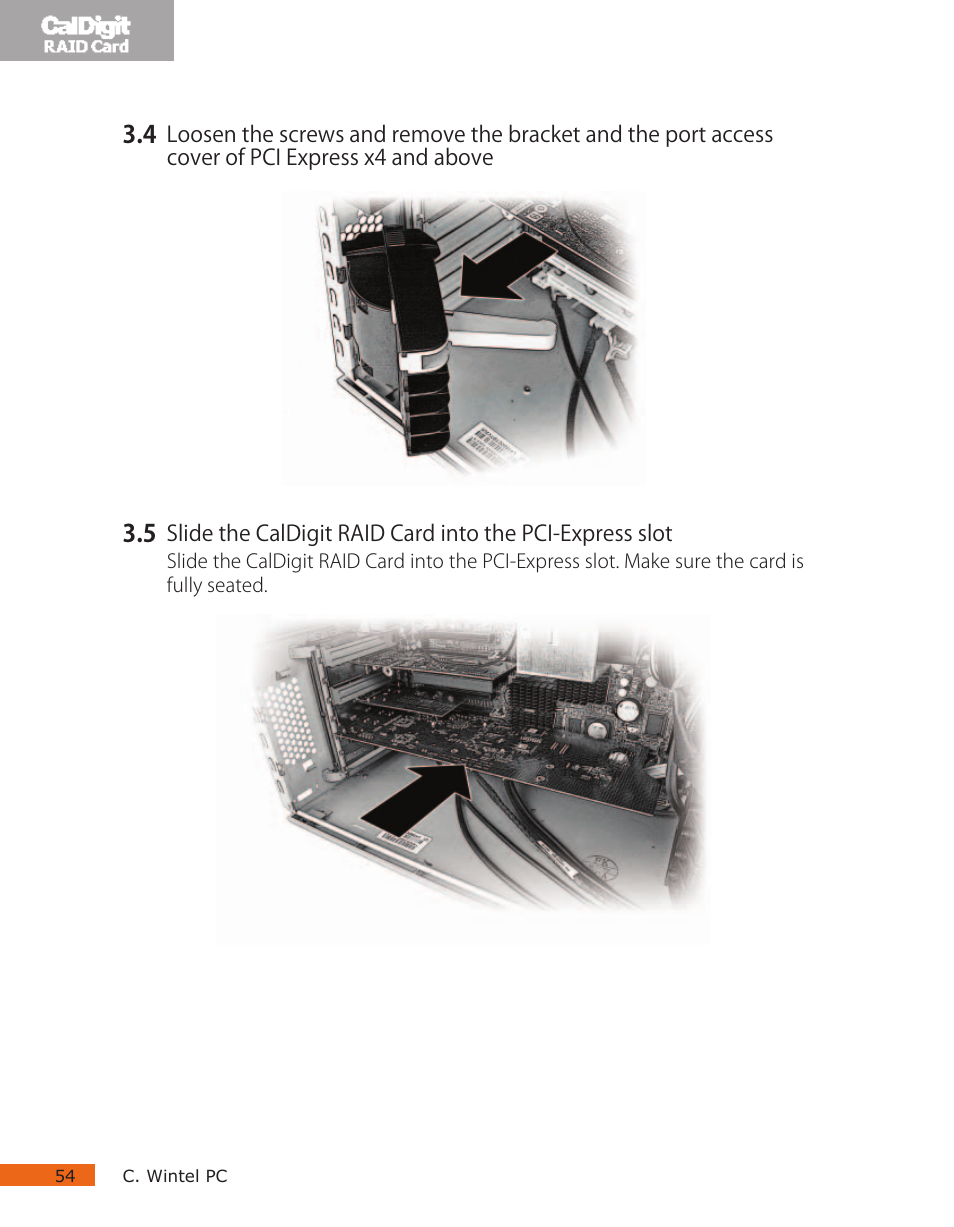 CalDigit RAID Card User Manual | Page 54 / 59