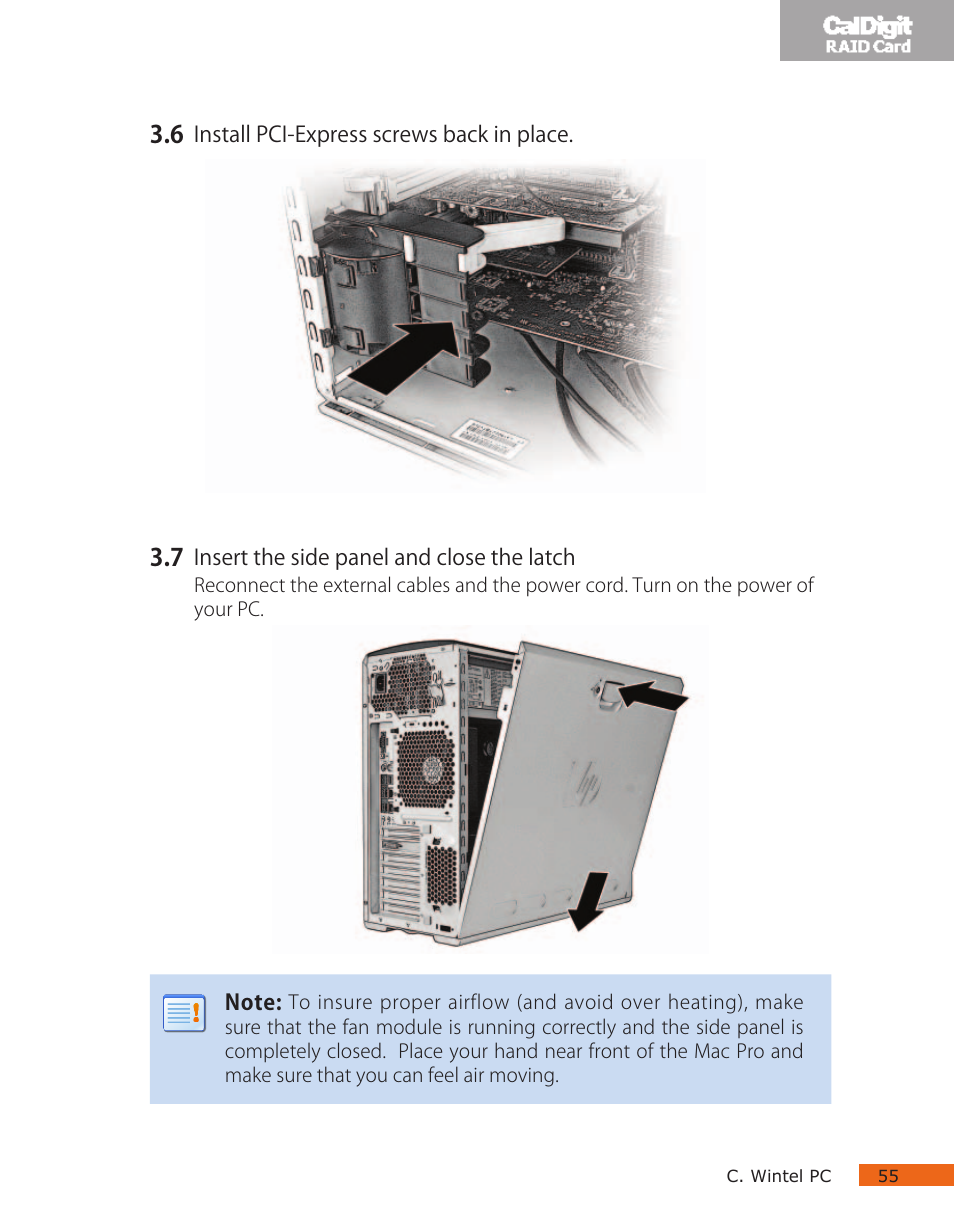 CalDigit RAID Card User Manual | Page 55 / 59