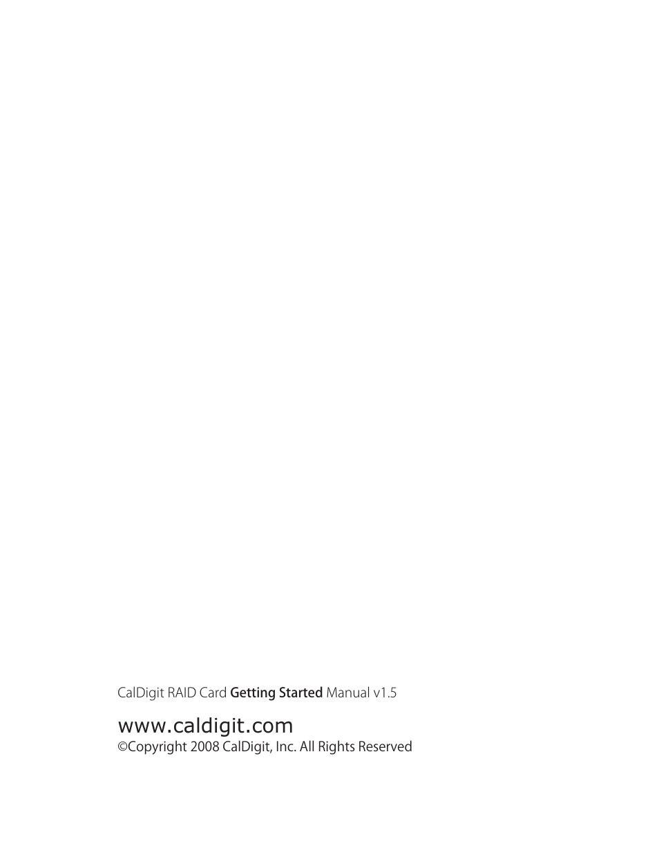 CalDigit RAID Card User Manual | Page 59 / 59