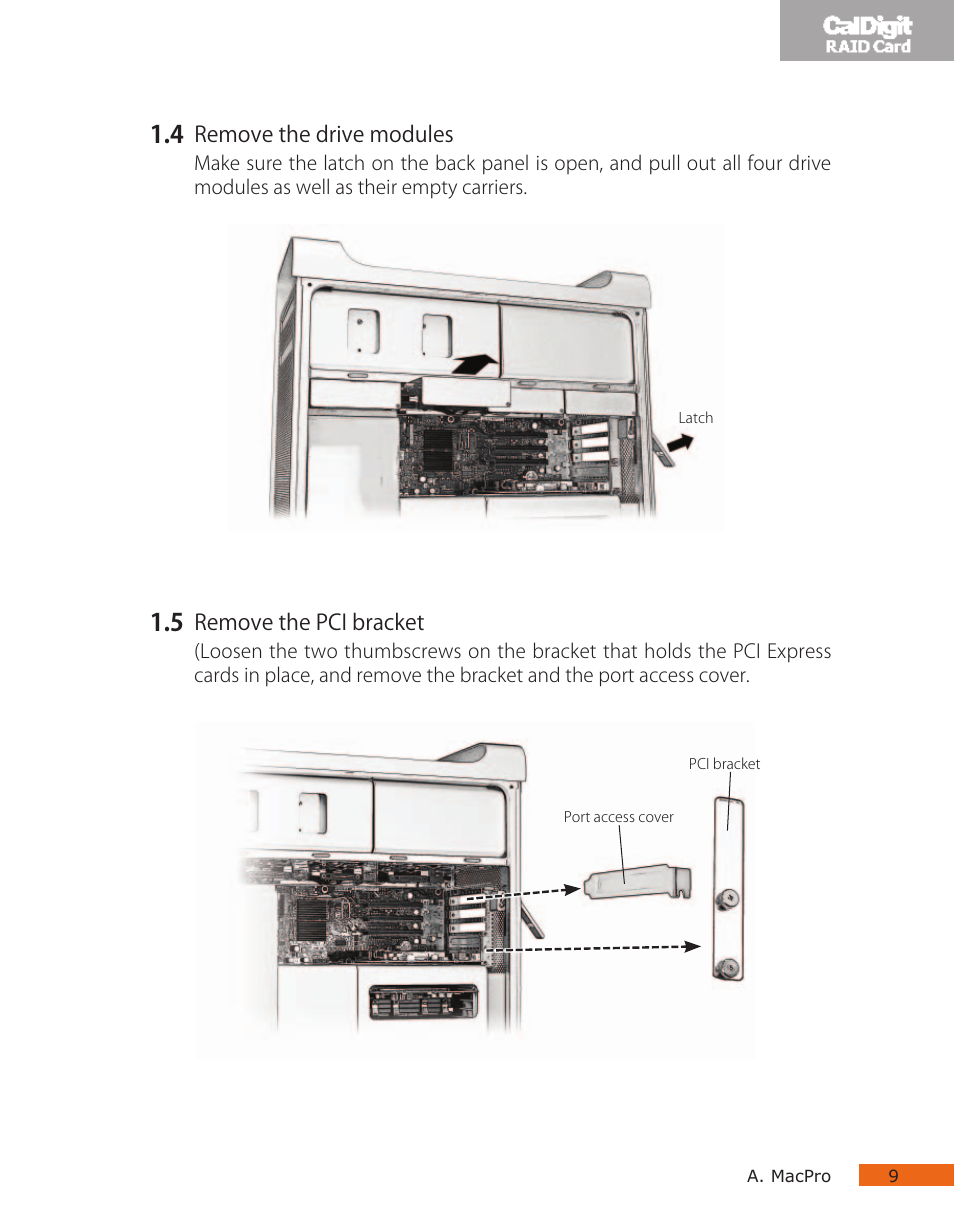 CalDigit RAID Card User Manual | Page 9 / 59