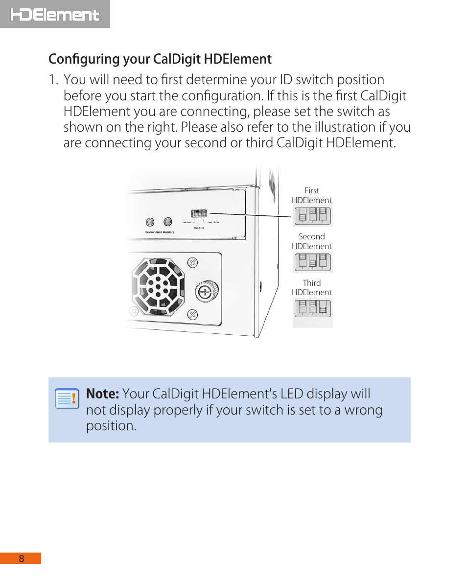 CalDigit HDElement User Manual | Page 8 / 14