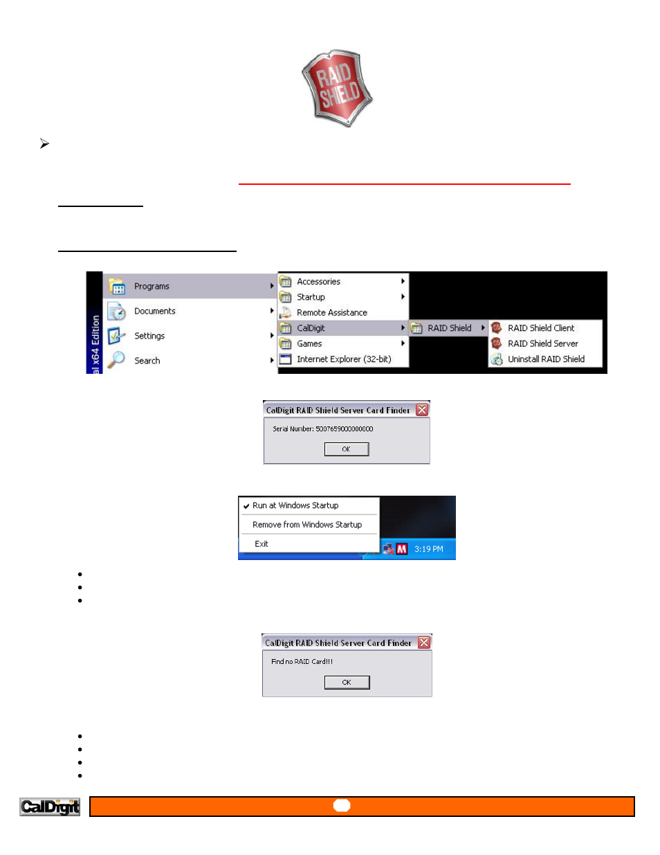 Raidshield server, For mac user, For microsoft windows user | CalDigit RAIDShield User Manual | Page 10 / 41