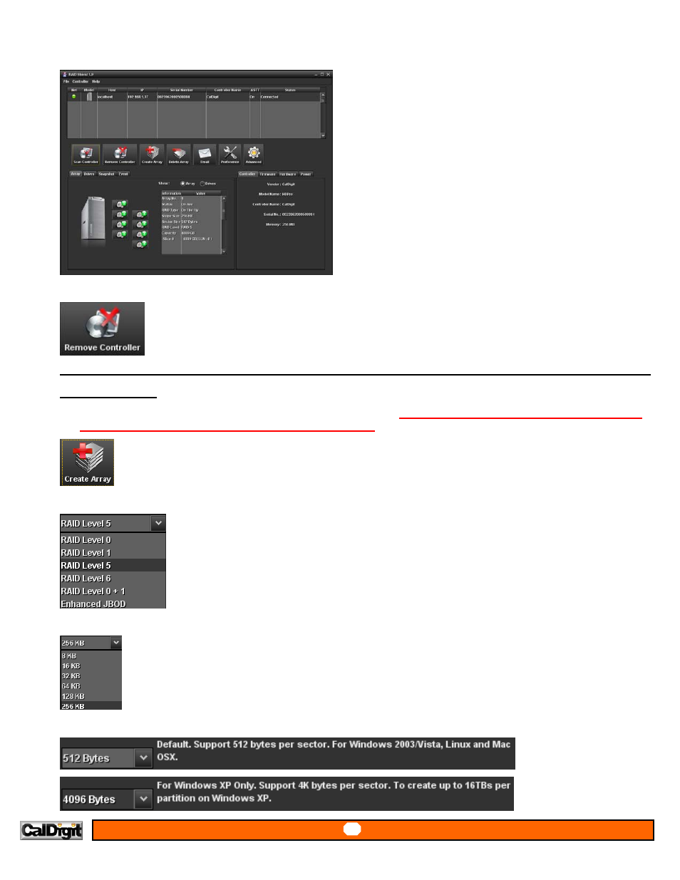 Creating array | CalDigit RAIDShield User Manual | Page 17 / 41