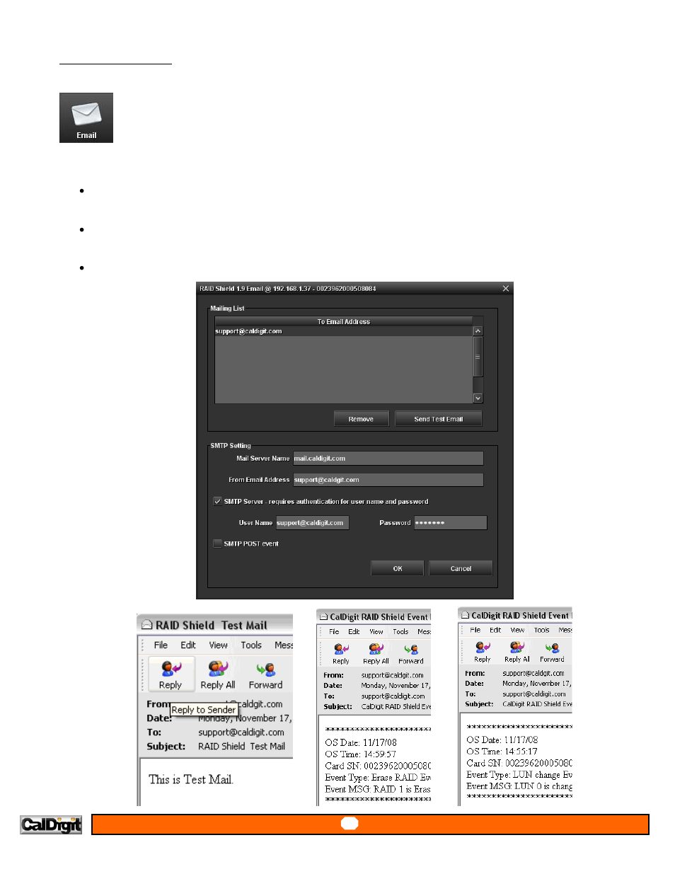 E-mail nonfiction | CalDigit RAIDShield User Manual | Page 20 / 41