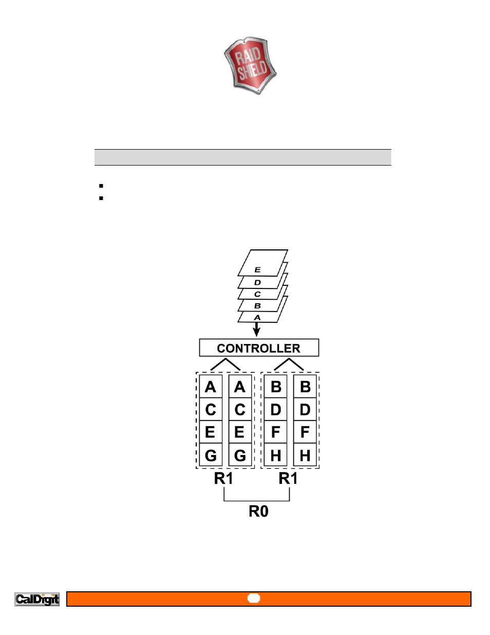 Raid 0+1 | CalDigit RAIDShield User Manual | Page 37 / 41