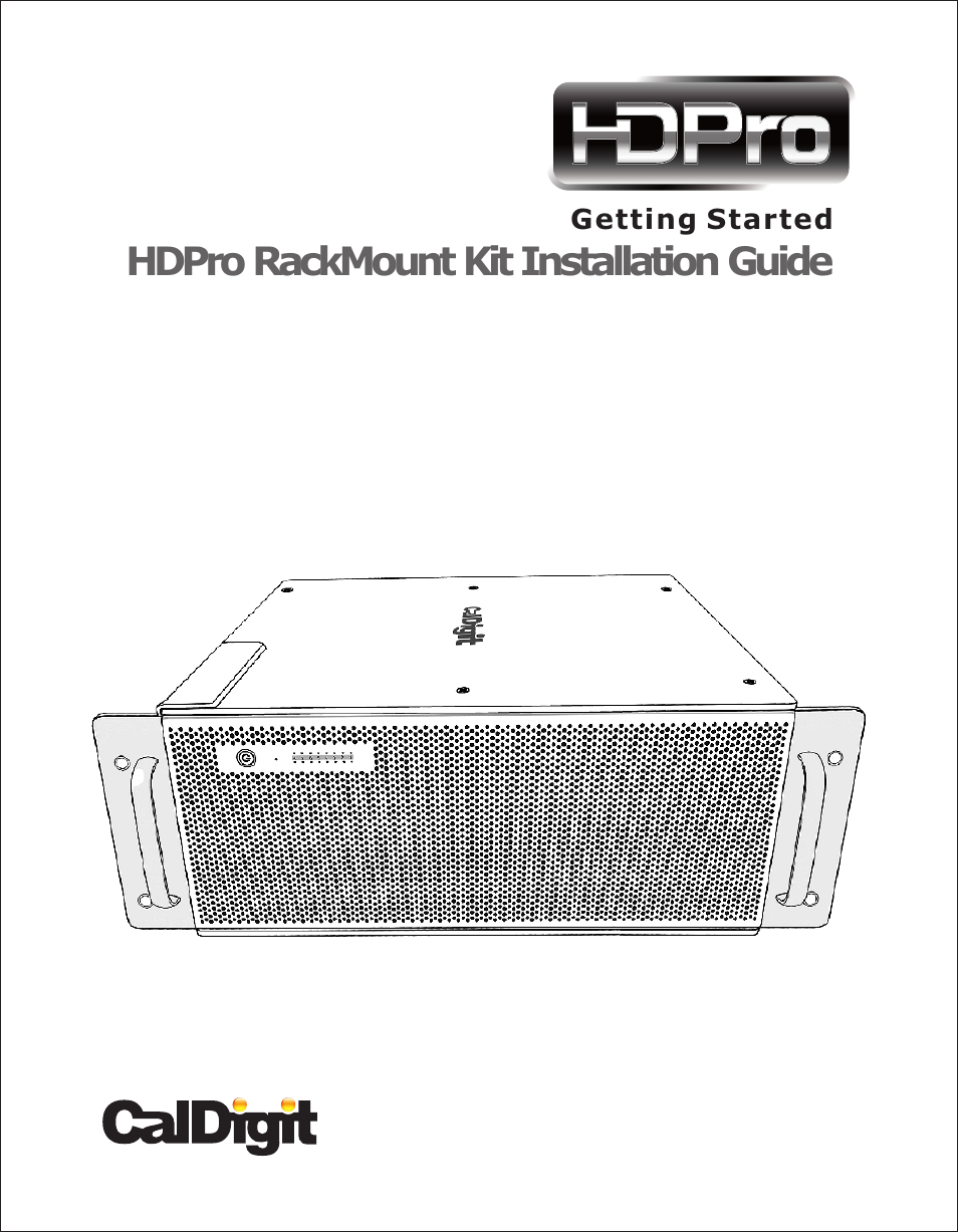 CalDigit HDPro Rackmount Kit User Manual | 8 pages