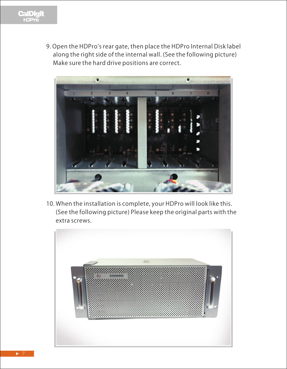 頁面 7 | CalDigit HDPro Rackmount Kit User Manual | Page 7 / 8