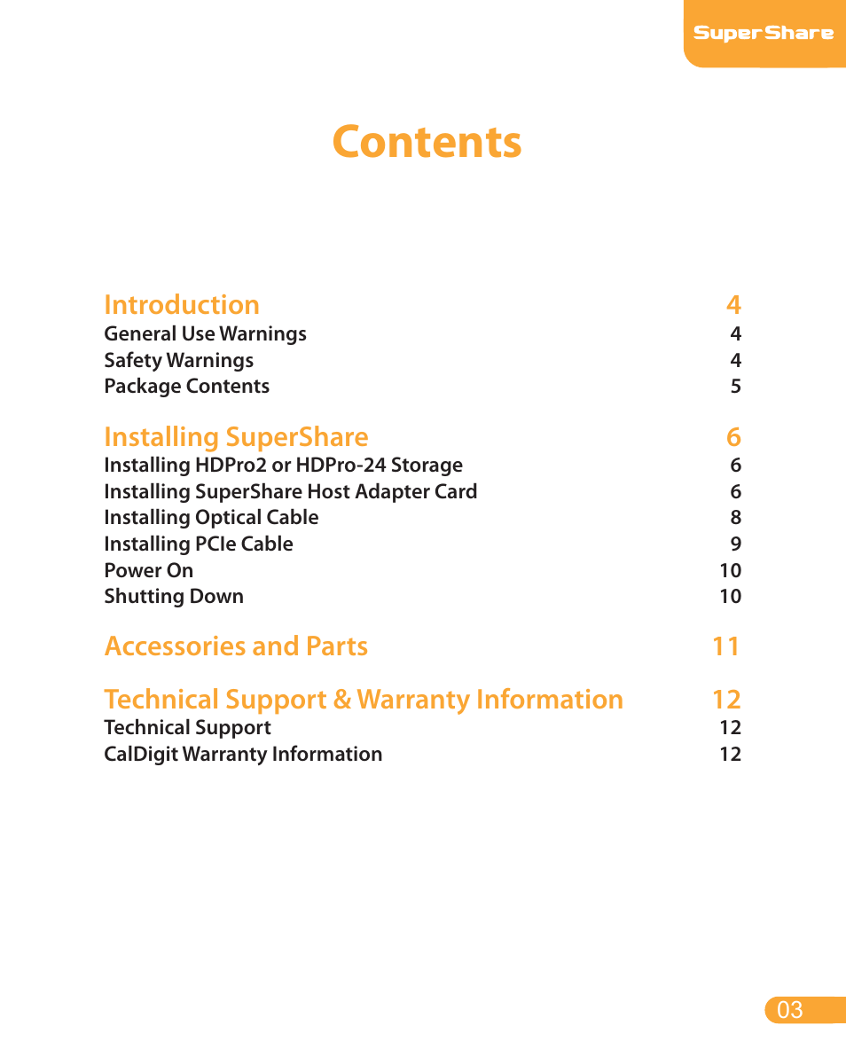 CalDigit SuperShare User Manual | Page 3 / 13