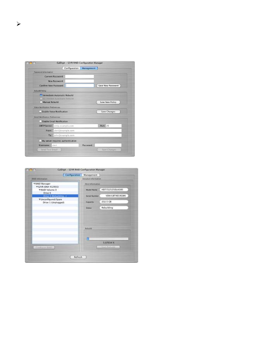 Protected mode, rebuild information | CalDigit S2VR Duo Manual User Manual | Page 23 / 26