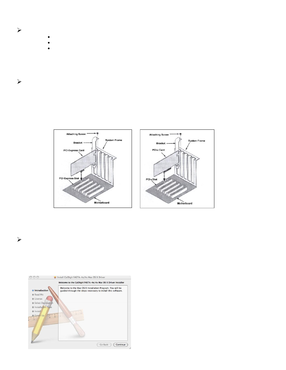 Hardware requirements, Driver installation for host controller card | CalDigit S2VR HD Manual User Manual | Page 5 / 29