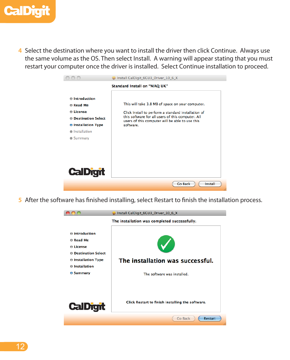 CalDigit FASTA-6GU3 Card User Manual | Page 12 / 15