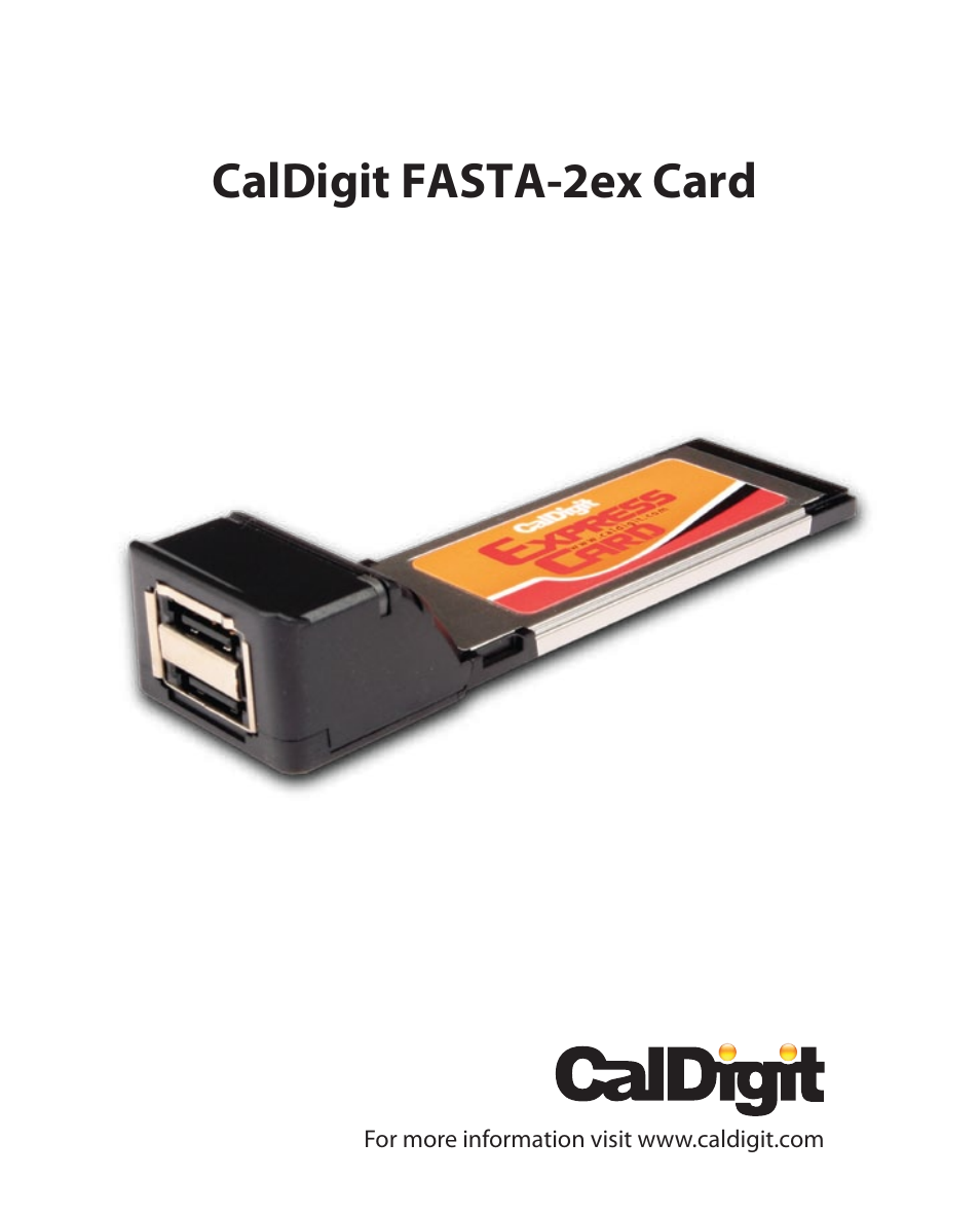CalDigit FASTA-2ex Card User Manual | 15 pages