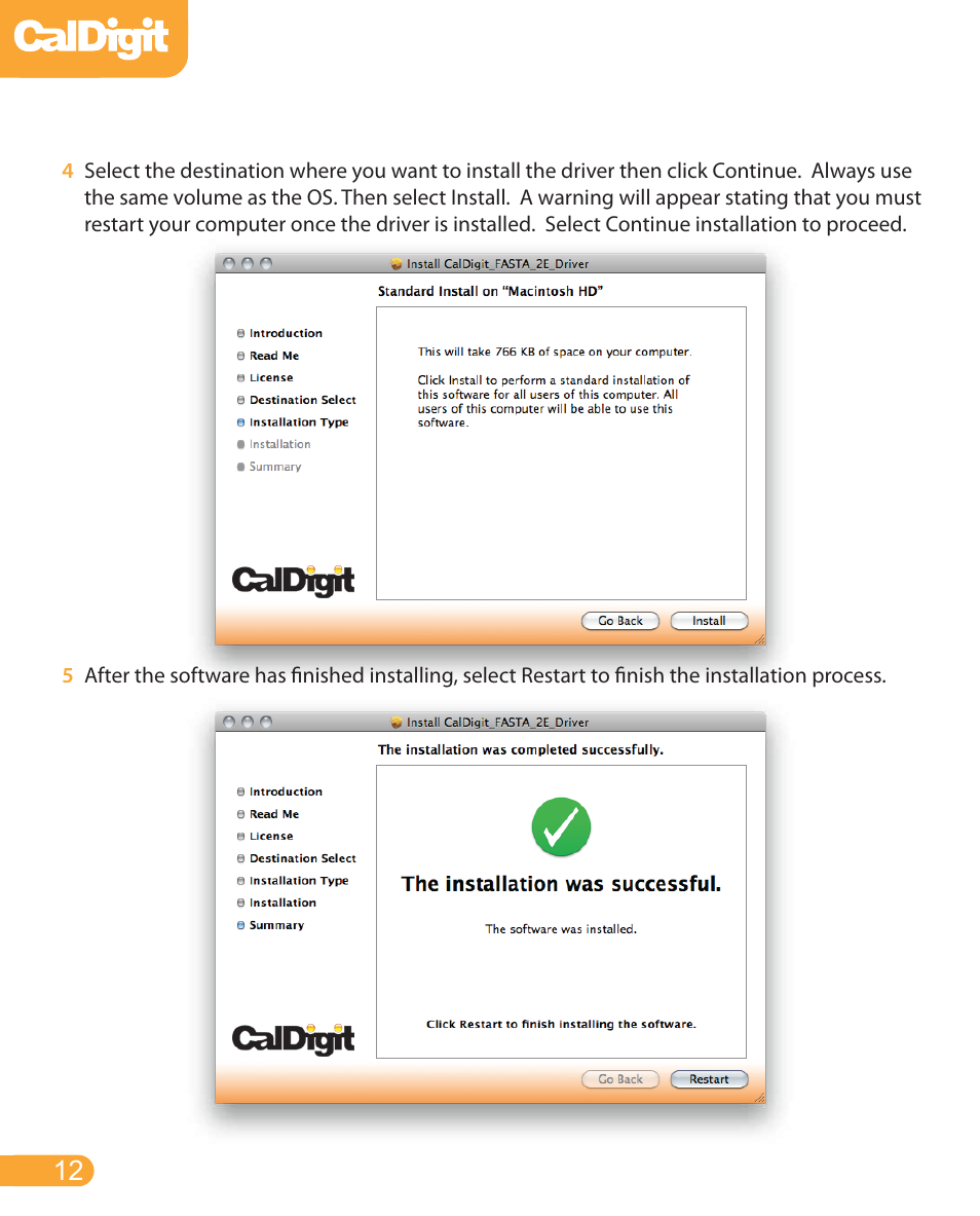 CalDigit FASTA-2ex Card User Manual | Page 12 / 15
