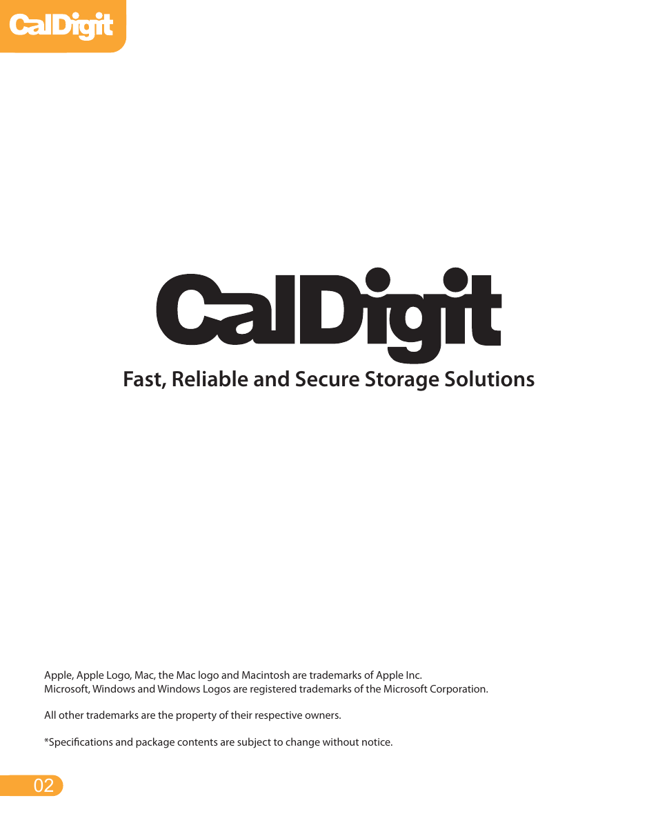 Fast, reliable and secure storage solutions | CalDigit FASTA-2ex Card User Manual | Page 2 / 15