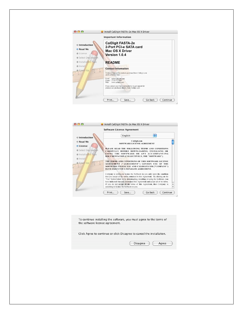 CalDigit FASTA-2e 2 Port PCI-Express SATA 3G Card User Manual | Page 6 / 8