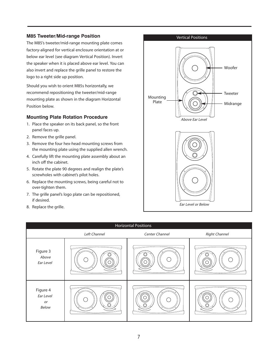 Cambridge SoundWorks M86 Bookshelf Loudspeaker User Manual | Page 7 / 12