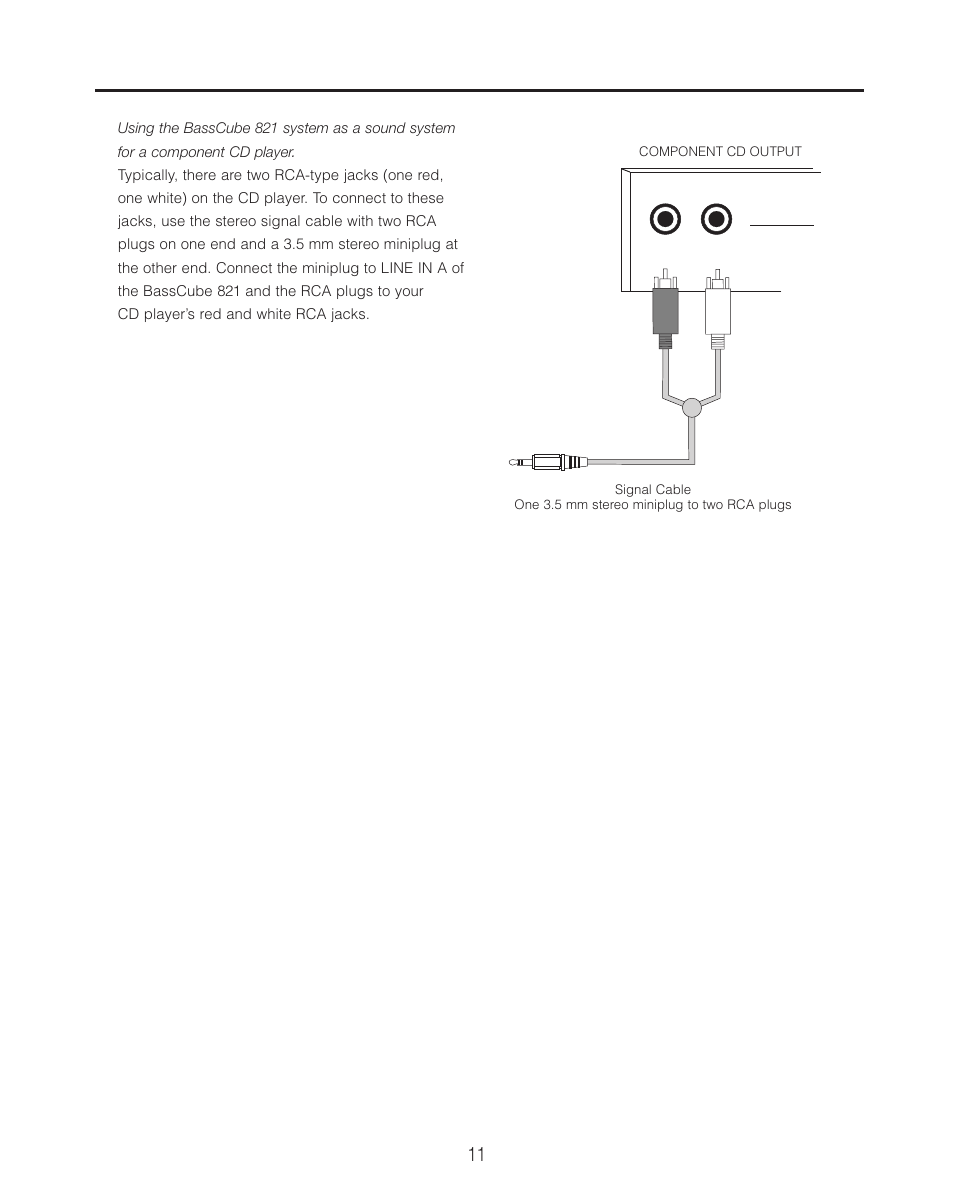 Cambridge SoundWorks BassCube 821 Subwooer/ Amplifer System User Manual | Page 11 / 16
