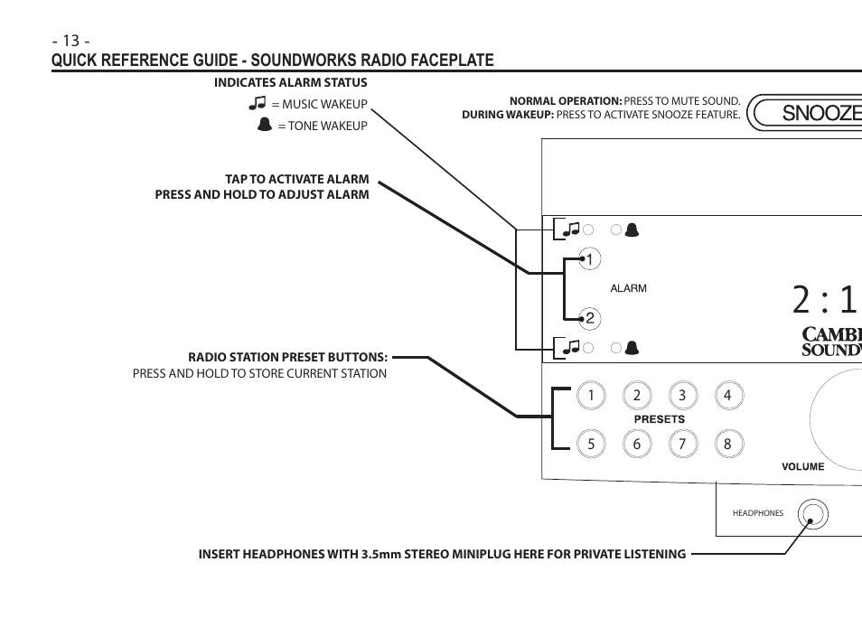 11am | Cambridge SoundWorks Soundworks Radio 735 User Manual | Page 16 / 32