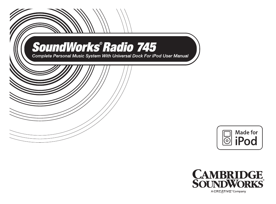 Cambridge SoundWorks Soundworks Radio 745 User Manual | 40 pages