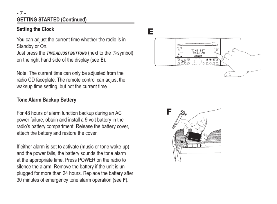 Cambridge SoundWorks Soundworks Radio 745 User Manual | Page 10 / 40