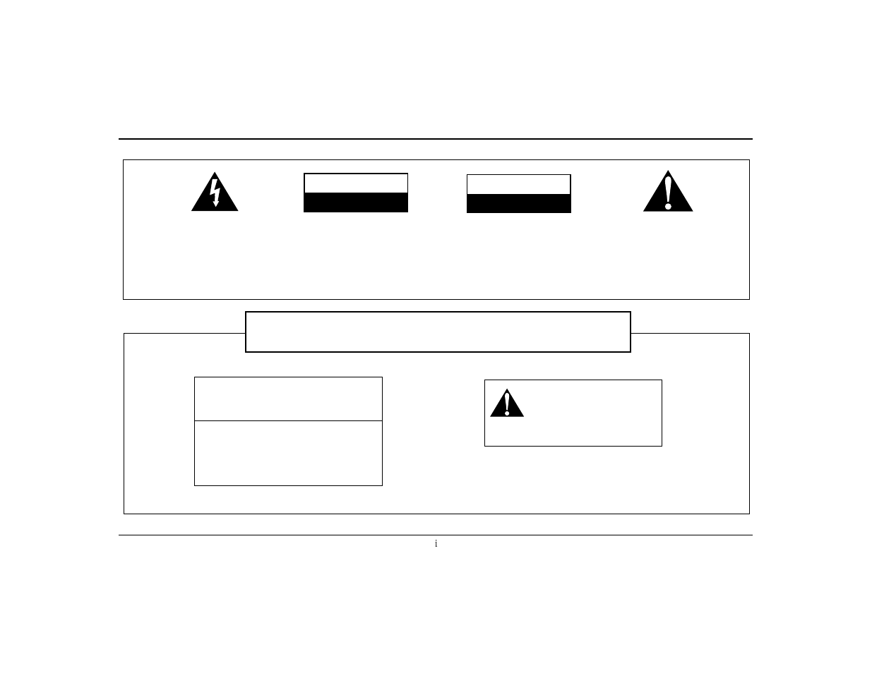 Warning, Avis | Cambridge SoundWorks The Model Twelve Transportable Componenet Music System by Henry Kloss User Manual | Page 2 / 11