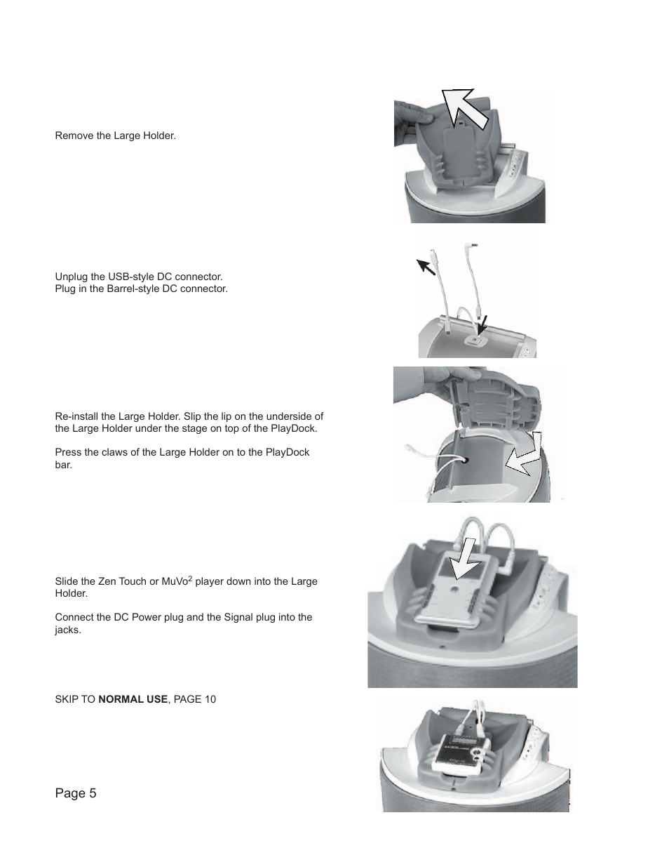 Page 5 | Cambridge SoundWorks PlayDock MP3 User Manual | Page 7 / 16