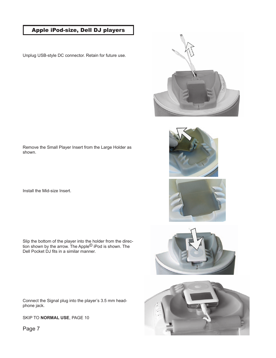 Cambridge SoundWorks PlayDock MP3 User Manual | Page 9 / 16