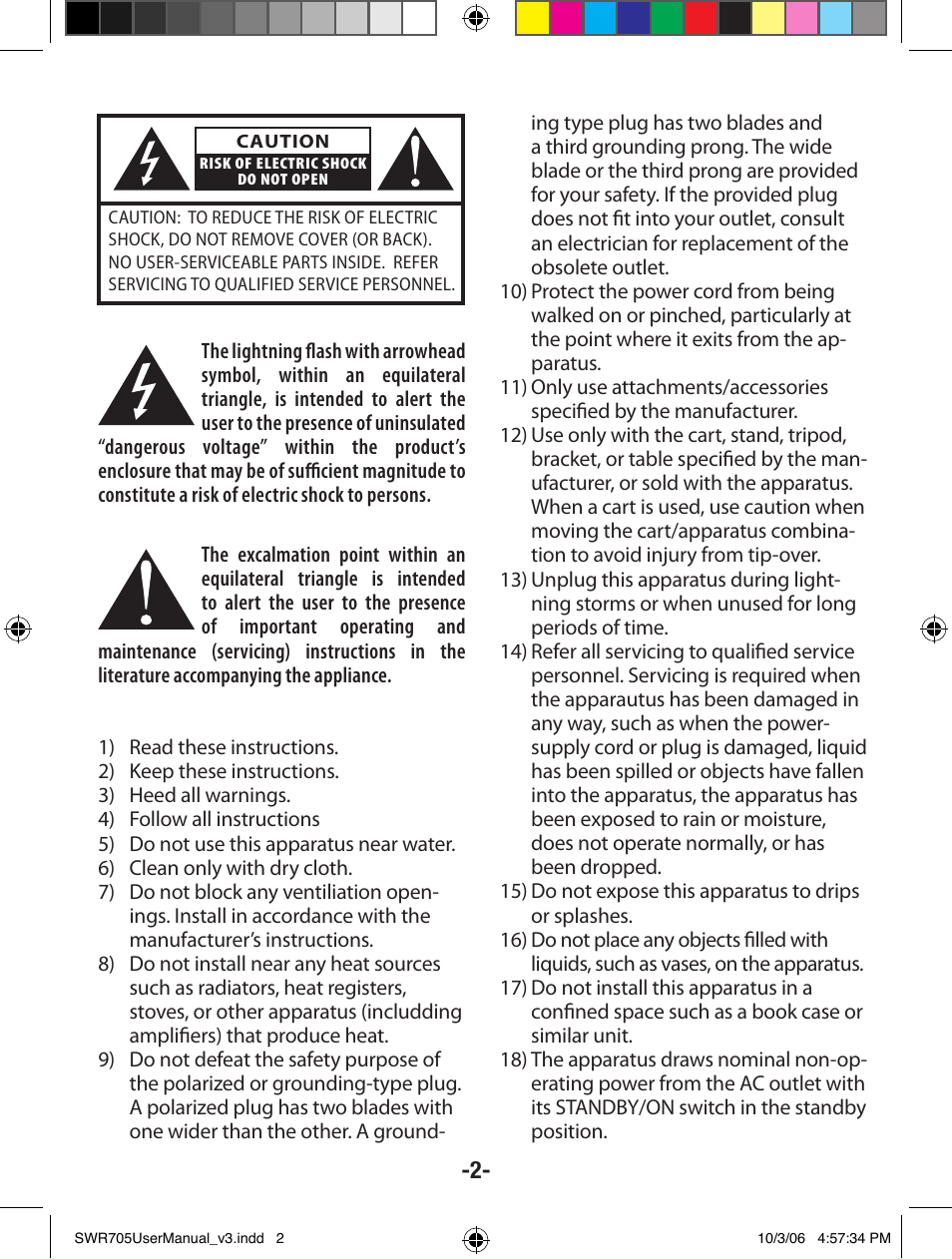 Cambridge SoundWorks SoundWorks 705 User Manual | Page 2 / 8