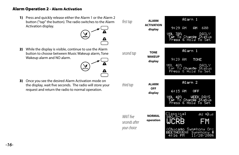 First tap | Cambridge SoundWorks SoundWorks Radio 820HD User Manual | Page 18 / 20