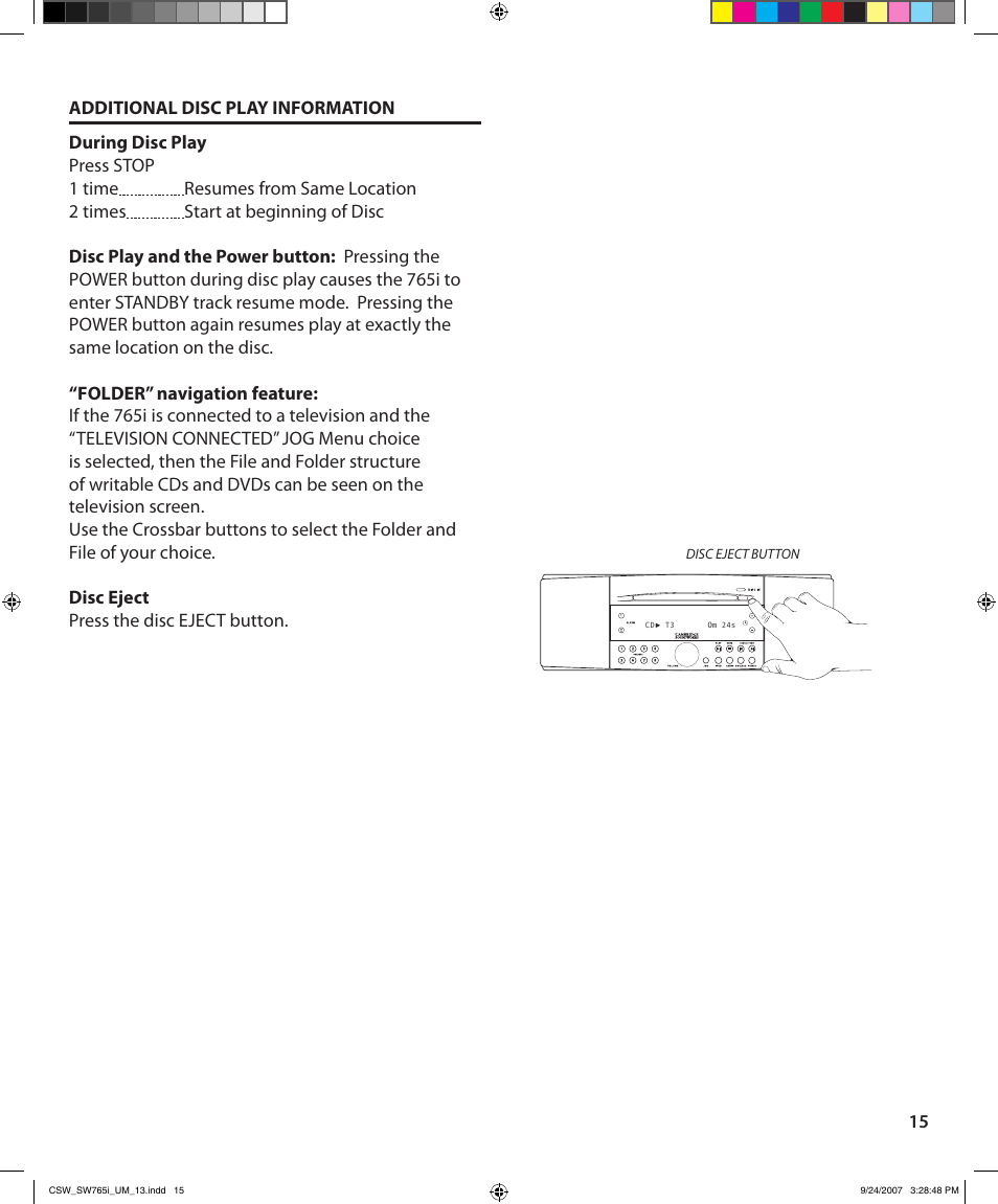 Cambridge SoundWorks SoundWorks 765i User Manual | Page 15 / 32