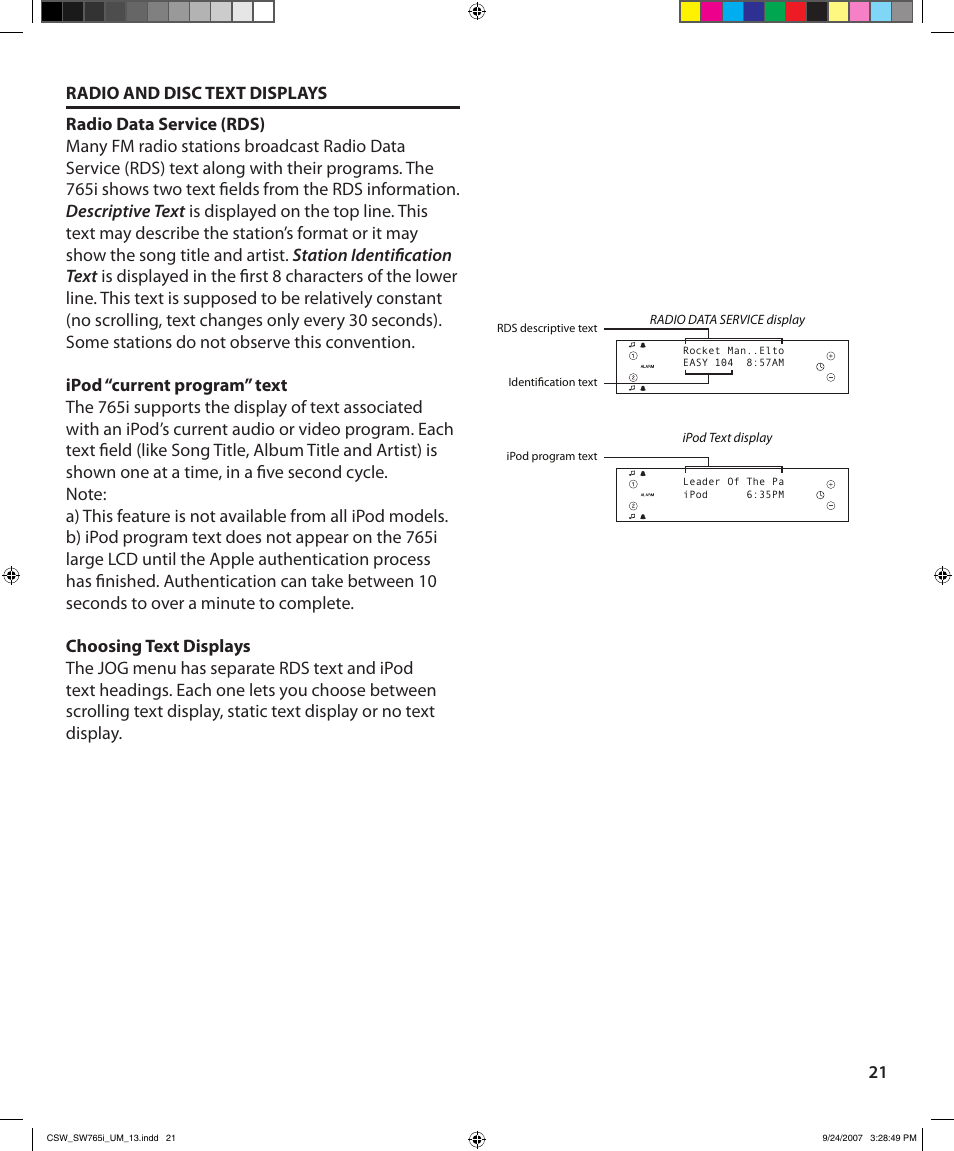 Cambridge SoundWorks SoundWorks 765i User Manual | Page 21 / 32