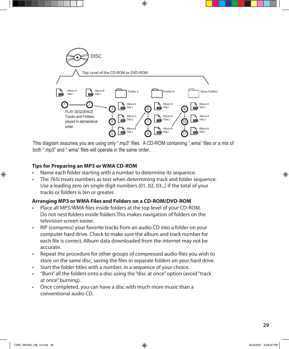 Disc | Cambridge SoundWorks SoundWorks 765i User Manual | Page 29 / 32