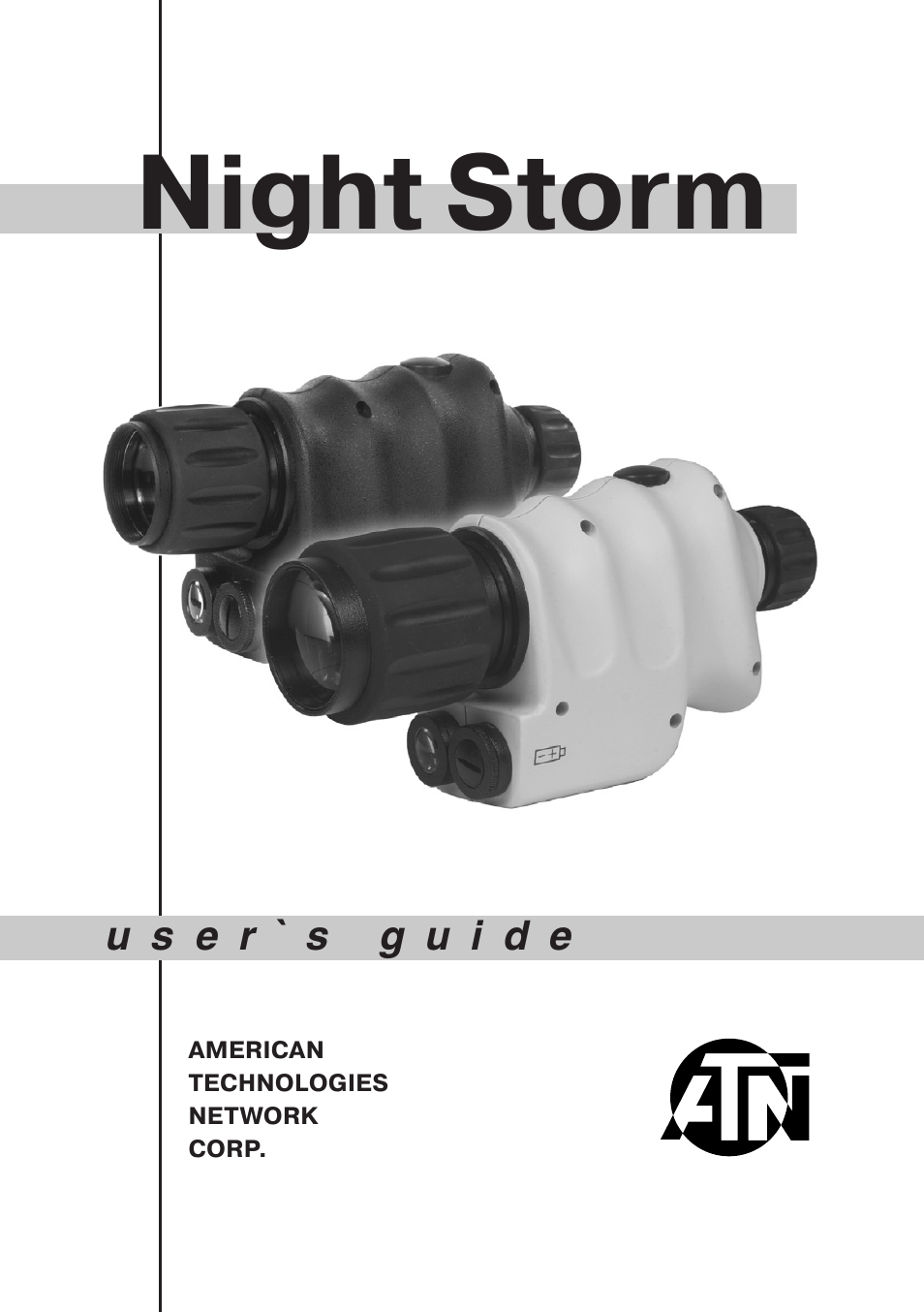 ATN Night Storm NIGHT VISION MONOCULAR User Manual | 8 pages