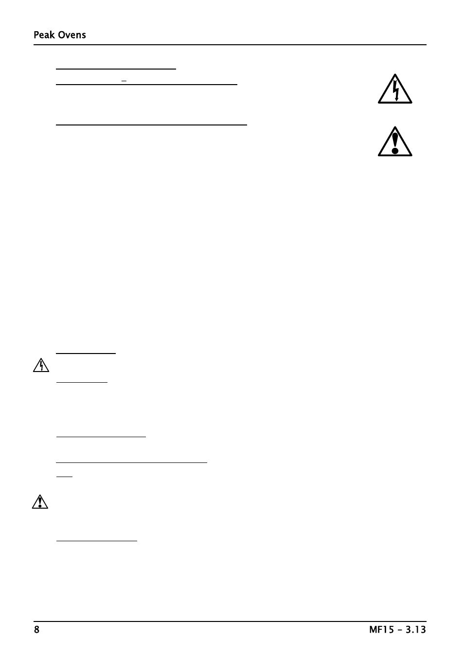 Repairs & replacements | Carbolite Peak Series User Manual | Page 8 / 16