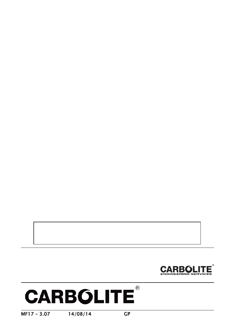 Carbolite GP Series User Manual | Page 16 / 16