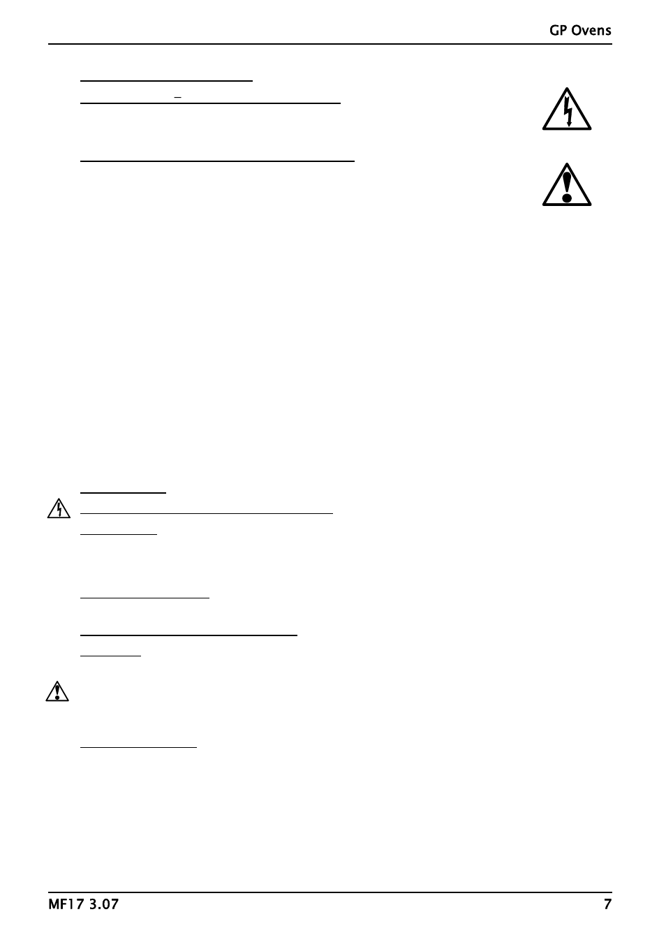 Repairs & replacements | Carbolite GP Series User Manual | Page 7 / 16