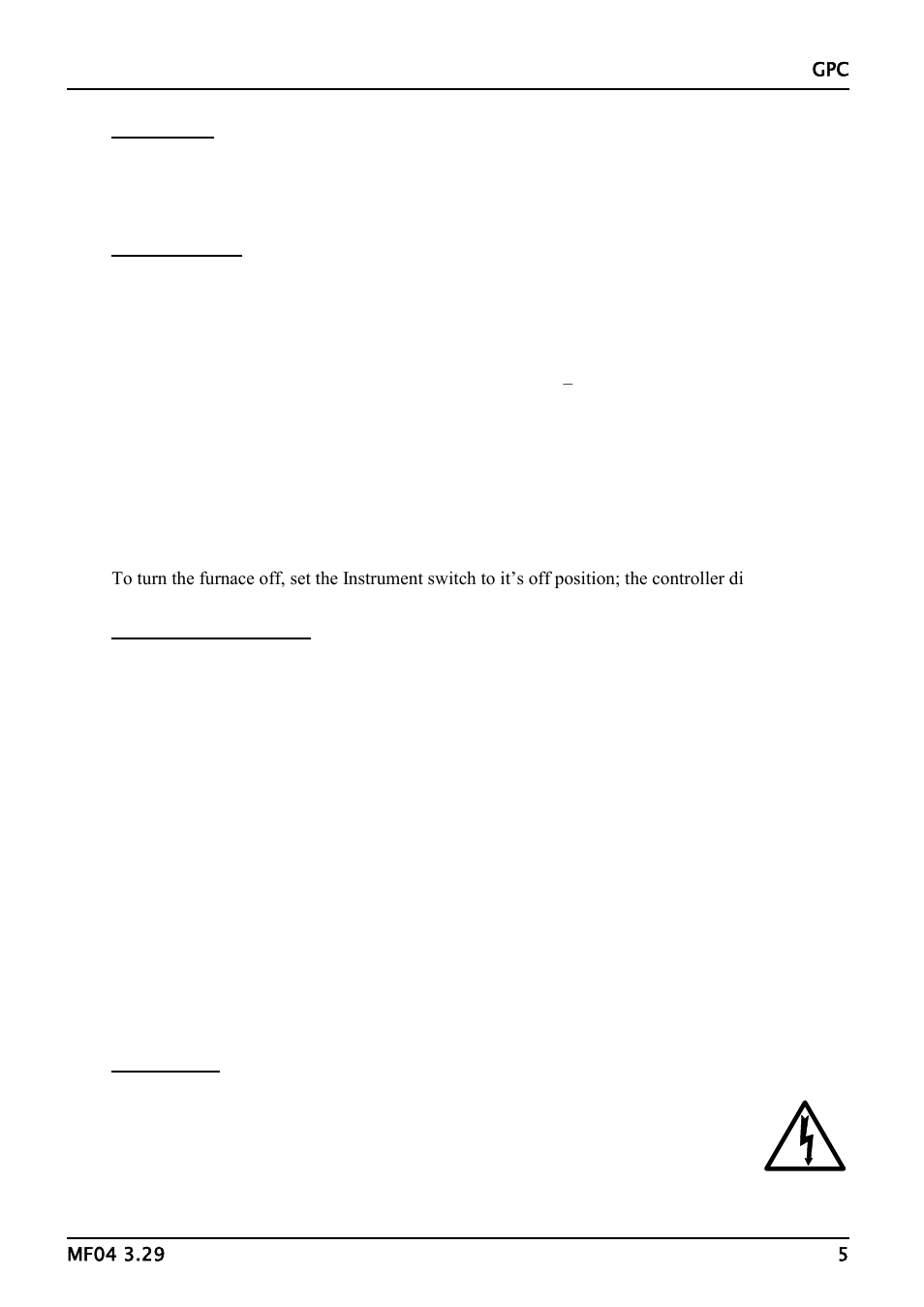 Operation | Carbolite GPC Series User Manual | Page 5 / 16