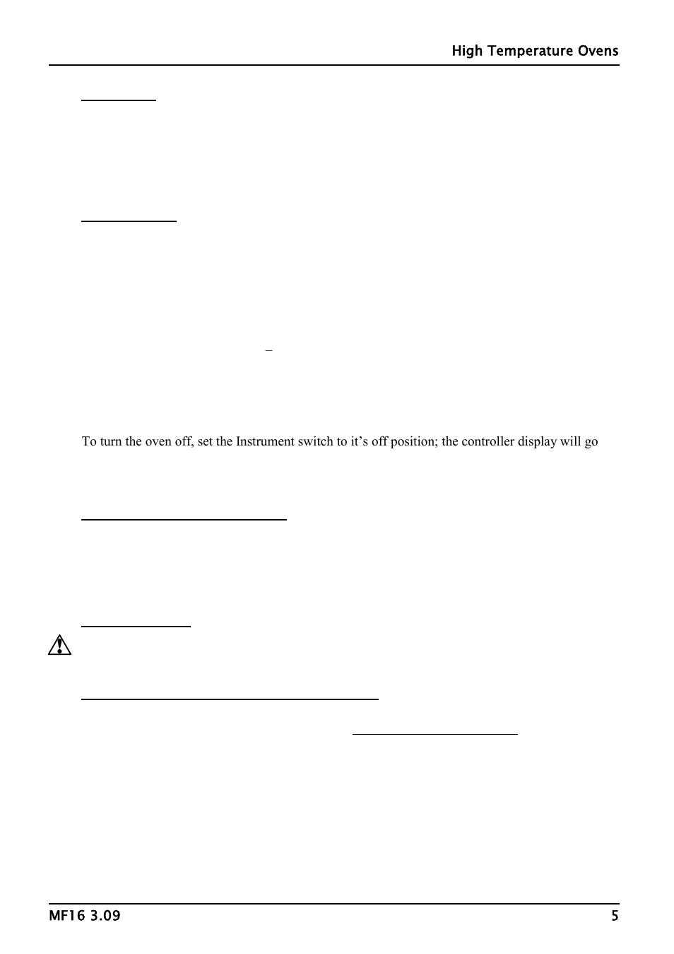 Operation | Carbolite HTMA Series User Manual | Page 5 / 16