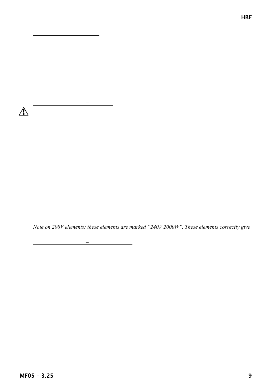 Carbolite HRF (MF05) User Manual | Page 9 / 16