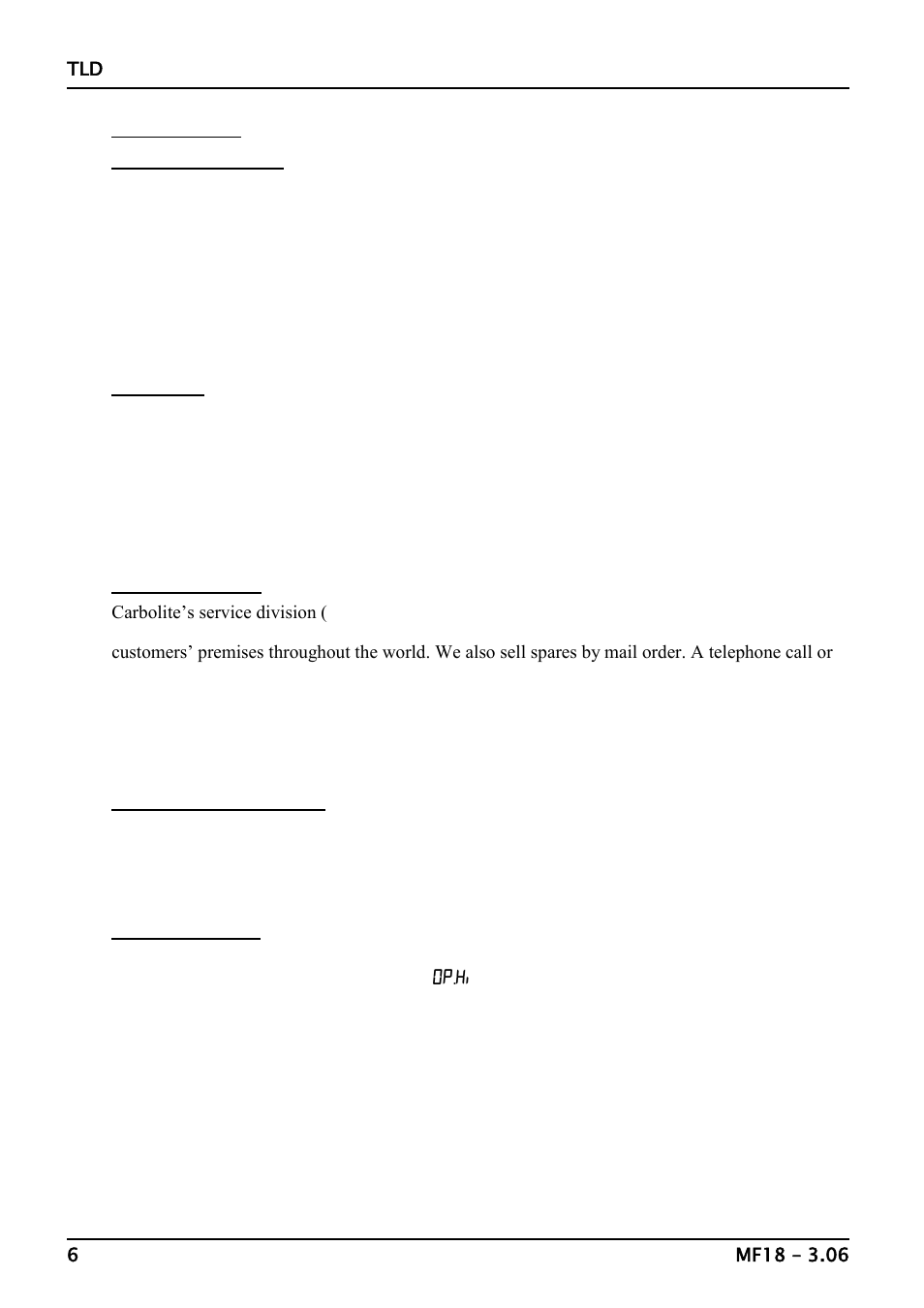 Maintenance | Carbolite TLD Series User Manual | Page 6 / 12