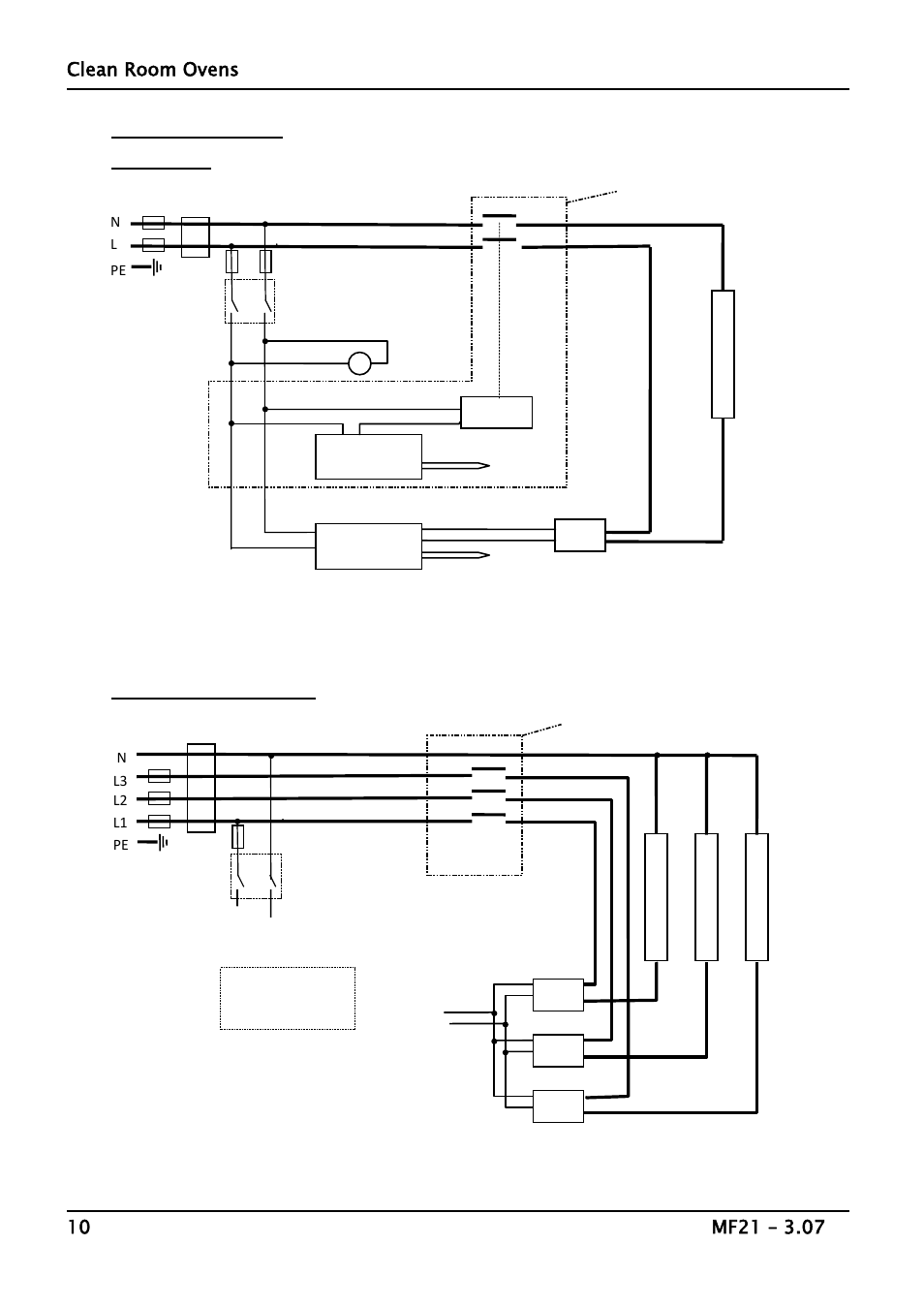 Circuit diagrams | Carbolite CR Series User Manual | Page 10 / 16