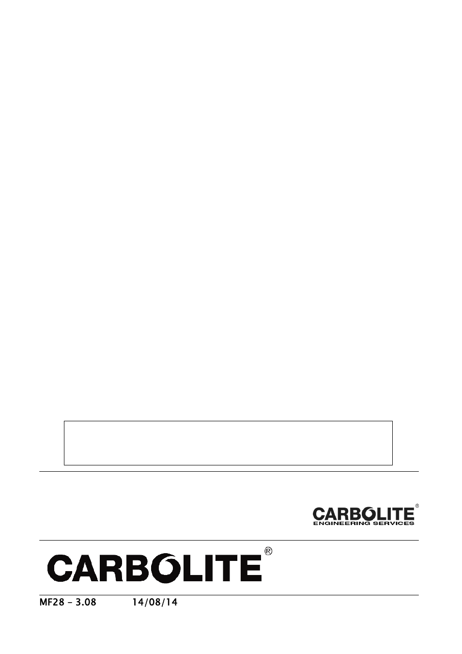 Carbolite CF 15 - CF 60 User Manual | Page 20 / 20