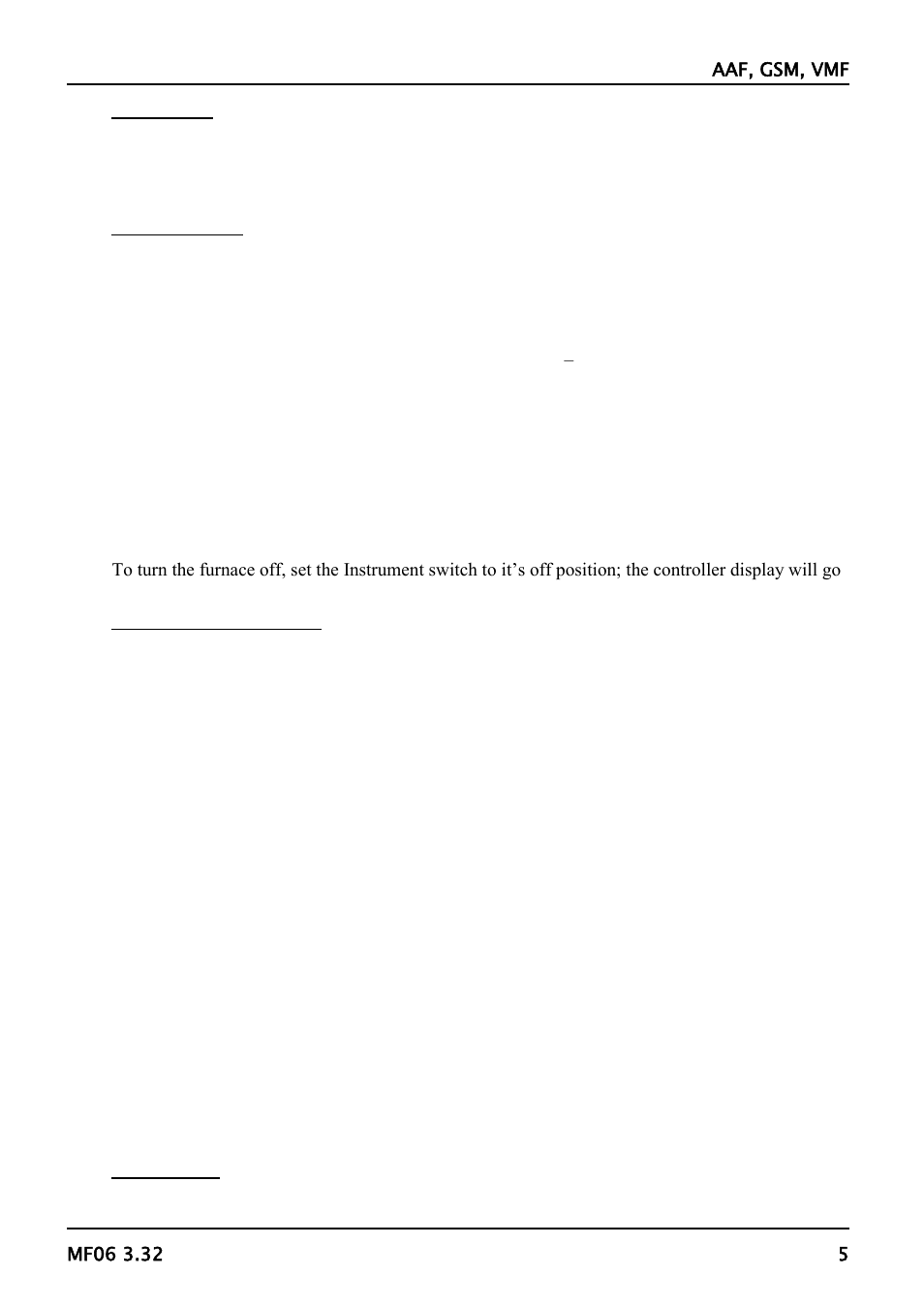 Operation | Carbolite VMF Series User Manual | Page 5 / 16