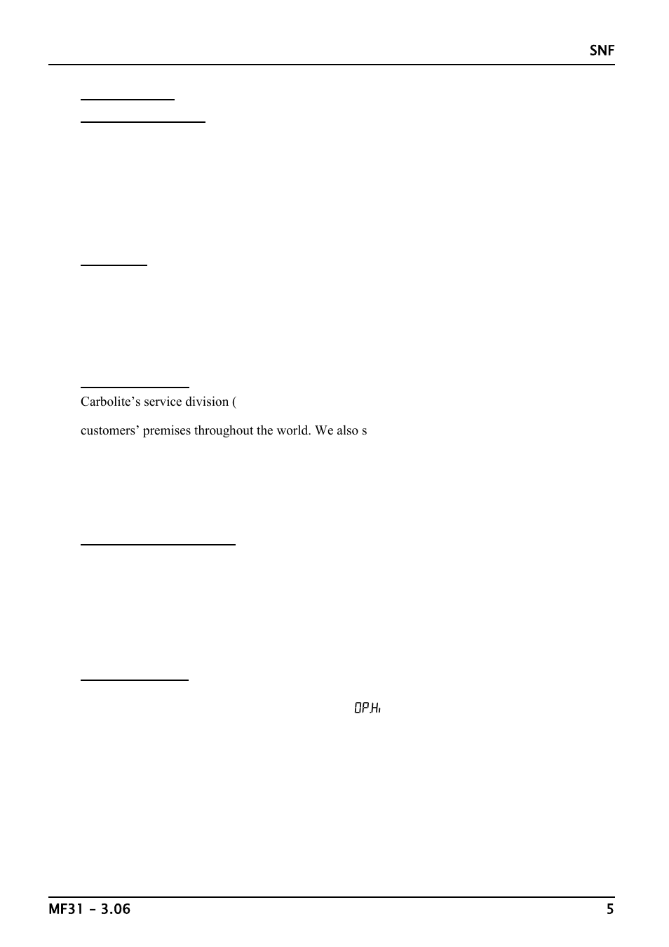 Maintenance | Carbolite VMF/ASTM Series User Manual | Page 5 / 12