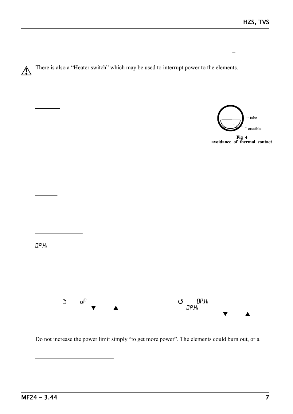 On 3.7 | Carbolite TVS Series User Manual | Page 7 / 16