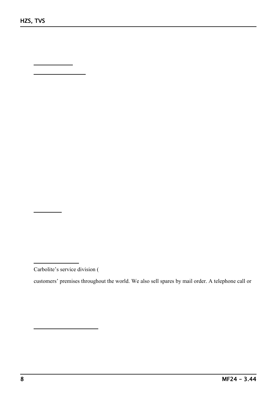 Maintenance | Carbolite TVS Series User Manual | Page 8 / 16