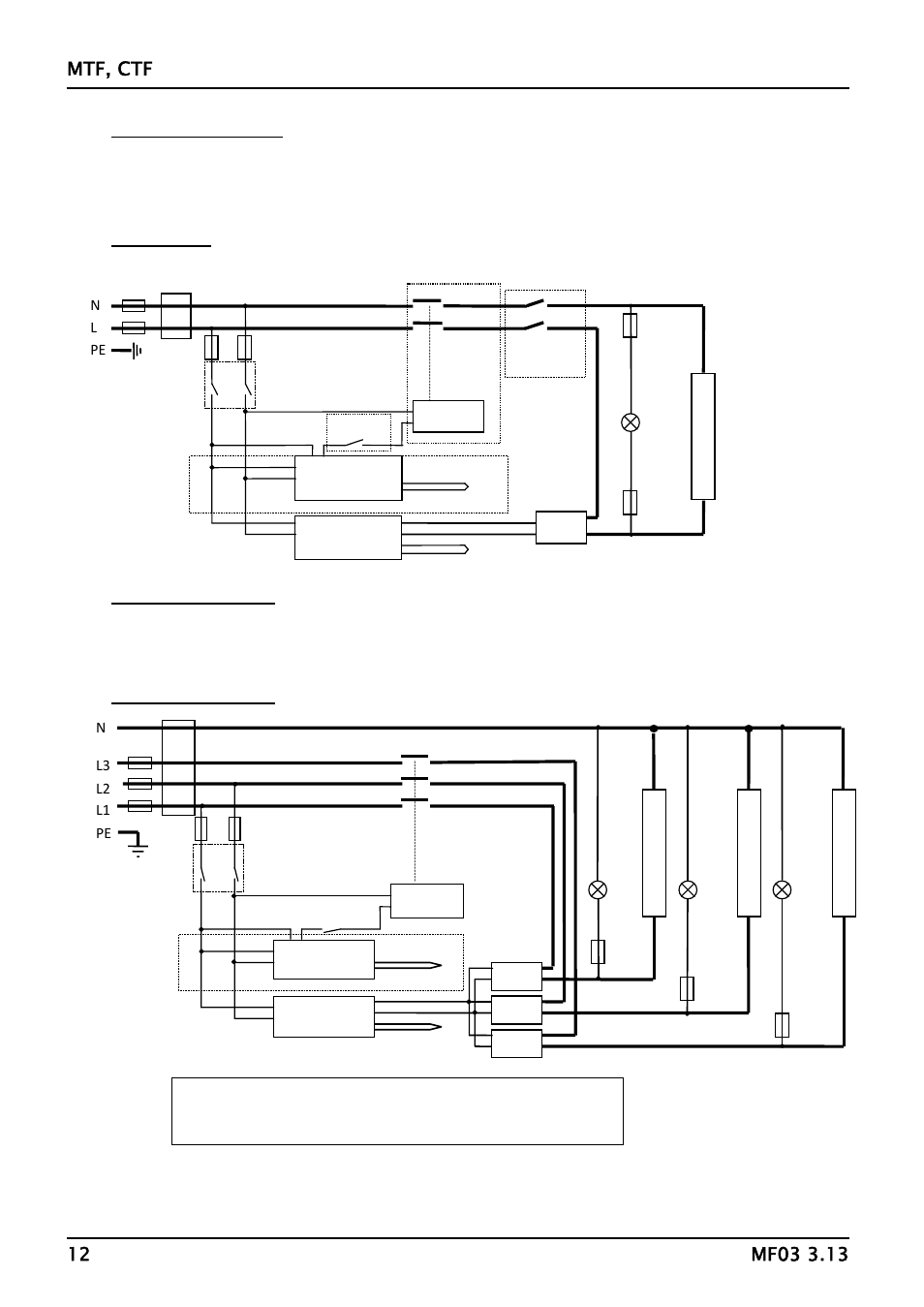 Circuit diagrams | Carbolite CTF Series User Manual | Page 12 / 16