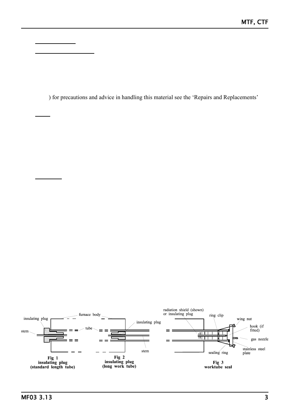 Installation | Carbolite CTF Series User Manual | Page 3 / 16