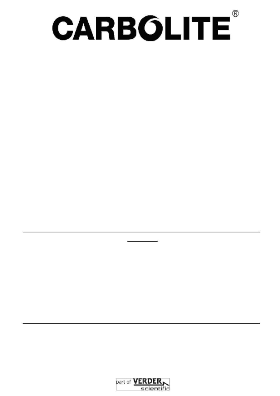 Carbolite TZF Series User Manual | 16 pages